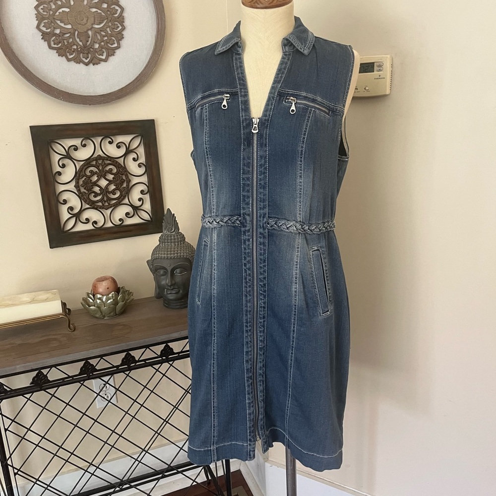 INC International Concepts Blue Denim Dress